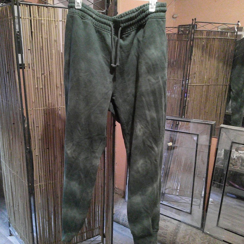 Green Tie Dye Sweatpants